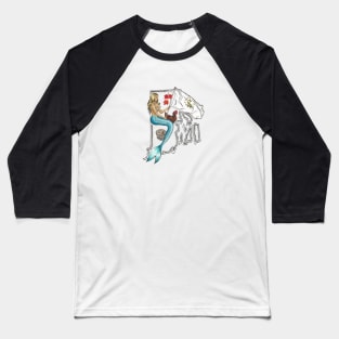 Rhode Island Mermaid Baseball T-Shirt